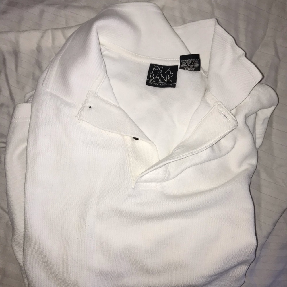 Jos. A Bank white polo t